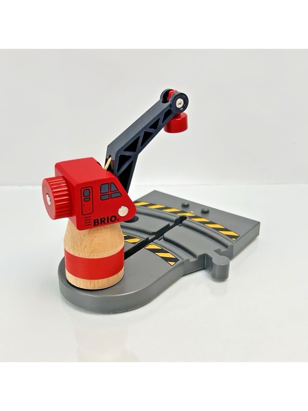 Brio Cargo Harbour Crane Track Piece Magnetic Compat. w/ Thomas Wood Tracks